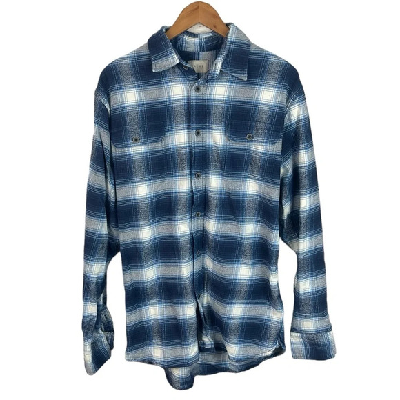 BF1249 Men’s JACHS Heavy Plaid Flannel Outdoor Button Down Shirt LT Large Tall - Picture 3 of 6